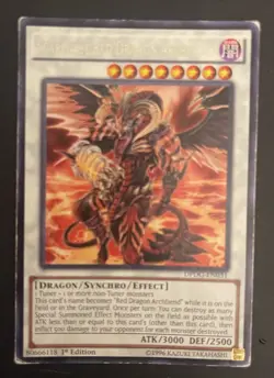 Yugioh 1x Scarlight Red Dragon Archfiend MP16-EN140 Secret Rare 1st Ed y1 - Image 1