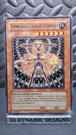 | Yugioh Fortune Lady Earth SOVR-EN012 Rare Stardust Overdrive NM- 🔥 | - Image 1