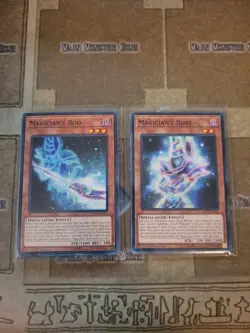 YUGIOH MAGICIANS ROD + MAGICIANS ROBE LEDD COMMON 1ST ED NM - Image 1