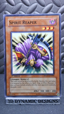 | Yugioh Spirit Reaper SDZW-EN009 1st Common Structure Zombie World NM- 🔥 | - Image 1