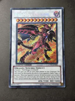 Yugioh Red Nova Dragon CT07-EN005 Secret Rare Limited Edition NM - Image 1