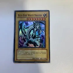 Blue Eyes White Dragon 1st Edition - SKE 001 Holo Foil Super Rare Yugioh Card MT - Image 1