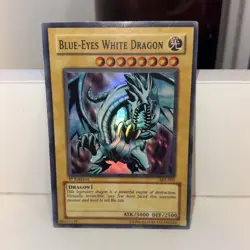 Blue Eyes White Dragon 1st Edition - SKE 001 Holo Foil Super Rare Yugioh Card MT - Image 2