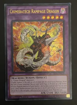Yugioh Chimeratech Rampage Dragon LEDD-ENB29 Ultra Rare 1st Ed LP y1 - Image 1