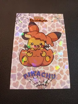 Pokemon 2025 Card Database Set Halloween Pikachu Pumpkin Cracked Ice Holo Peru - Image 1