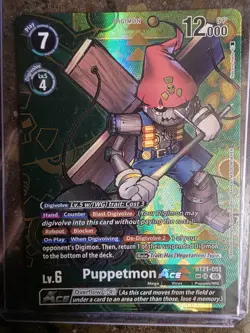 Digimon Puppetmon ACE SP Trading Card From BT21-051 World Convergence SP AA - Image 1