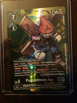 Digimon Puppetmon ACE SP Trading Card From BT21-051 World Convergence SP AA - Image 3