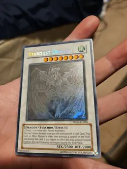 ghost rare Stardust Dragon TDGS-EN040 Unlimited lightly played yugioh card - Image 2