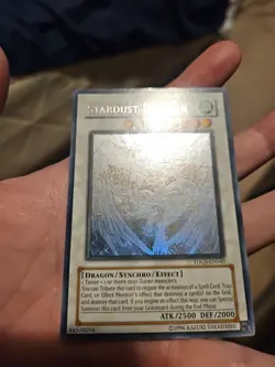 ghost rare Stardust Dragon TDGS-EN040 Unlimited lightly played yugioh card - Image 4