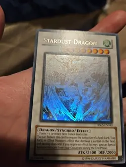 ghost rare Stardust Dragon TDGS-EN040 Unlimited lightly played yugioh card - Image 5