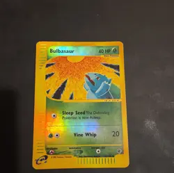 Bulbasaur 95/165 Expedition 2002 Reverse Holo Pokemon Card TCG MP - Image 1