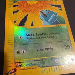 Bulbasaur 95/165 Expedition 2002 Reverse Holo Pokemon Card TCG MP - Image 2