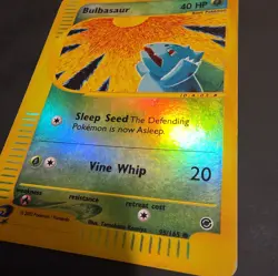 Bulbasaur 95/165 Expedition 2002 Reverse Holo Pokemon Card TCG MP - Image 3