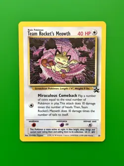 Pokemon Card - Meowth #10 Black Star Promo Holo - Image 1