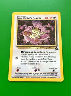 Pokemon Card - Meowth #10 Black Star Promo Holo - Image 2