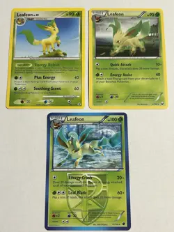 Pokemon Plasma Freeze Evolutions🔥LEAFEON # 11/116 RARE🔥3-CARD LOT - Image 1