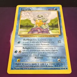 1999 Pokemon Spanish Base Set Non-Holo Squirtle Perfect Card US Seller - Image 2