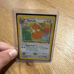 Pokemon TCG Raticate 6/18 Southern Islands Promo Slowpoke Pokemon Card LP - Image 1