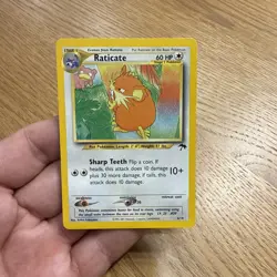 Pokemon TCG Raticate 6/18 Southern Islands Promo Slowpoke Pokemon Card LP - Image 2