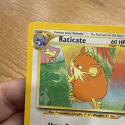 Pokemon TCG Raticate 6/18 Southern Islands Promo Slowpoke Pokemon Card LP - Image 3