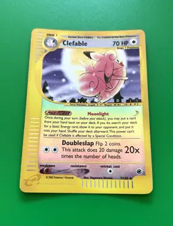 Pokemon Card - Clefable 7/165 Base Set Expedition Reverse Holo - Image 2