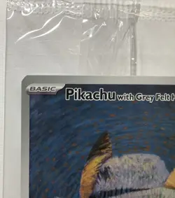 PIKACHU with Grey Felt Hat 085 - Promo Card ( Sealed ) - Pokemon x Van Gogh - Image 3