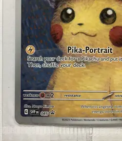 PIKACHU with Grey Felt Hat 085 - Promo Card ( Sealed ) - Pokemon x Van Gogh - Image 5