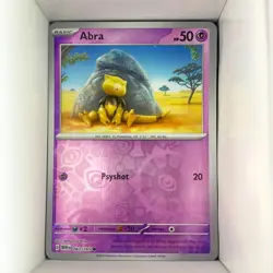 Abra 063/165 Pokemon Card 151 Reverse Holo English - Image 1