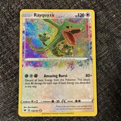 Rayquaza Amazing Rare #138/185 Vivid Voltage Holo Pokemon Card NM - Image 1