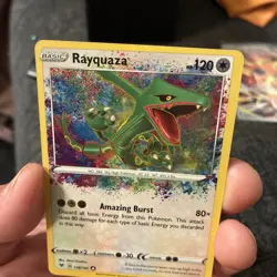 Rayquaza Amazing Rare #138/185 Vivid Voltage Holo Pokemon Card NM - Image 4