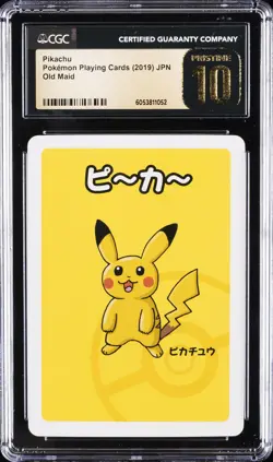 2019 POKEMON PLAYING CARDS OLD MAID JAPANESE PIKACHU CGC 10 PRISTINE - Image 1