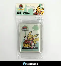 POKEMON CENTER WORLD CHAMPIONSHIPS EXCLUSIVE 65 CARD SLEEVES PIKACHU - Image 1