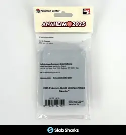 POKEMON CENTER WORLD CHAMPIONSHIPS EXCLUSIVE 65 CARD SLEEVES PIKACHU - Image 2