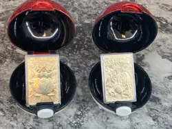 Charizard And Togepi gold plated 23k card burger king pokemon w/ pokeball - Image 1