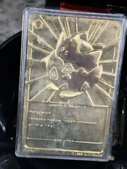 Charizard And Togepi gold plated 23k card burger king pokemon w/ pokeball - Image 4