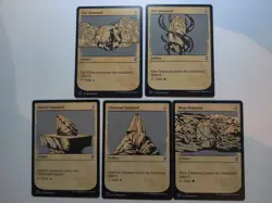 Set of 5 Diamond Mana Artifacts Showcase MTG Sky Fire Moss CLB - Image 1