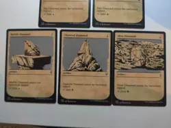 Set of 5 Diamond Mana Artifacts Showcase MTG Sky Fire Moss CLB - Image 3