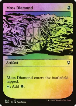 NM Showcase Foil Moss Diamond, MTG, Baldur's Gate, Magic the Gathering, 448 - Image 1