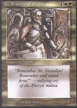 1x Sir Shandlar of Eberyn Heavy Play MTG Magic - Kid Icarus - - Image 1