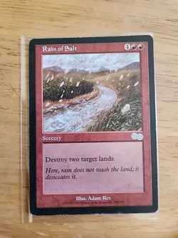 Rain of Salt - Urza's Saga - MTG Magic - Uncommon - Red Sorcery - Image 1