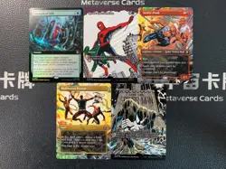 Magic MTG Spider-Punk Reanimate Borderless Foil Marvel Spider-Man Lot*5 - Image 1