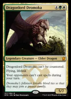 [1x] Dragonlord Dromoka Slight Play, English Dragons of Tarkir MTG Magic - Image 1