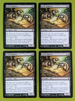 Scrib Nibblers x4 Worldwake 4x Playset Magic the Gathering MTG - Image 1