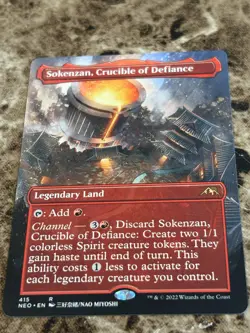 SOKENZAN, CRUCIBLE OF DEFIANCE Magic MTG Kamigawa: Neon Dynasty Borderless - Image 1