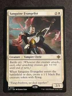 MTG Sanguine Evangelist, NM-Mint, (LCI #0034) Regular - Image 1
