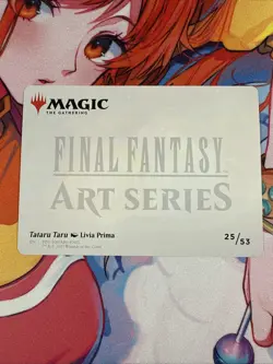 MTG Tataru Taru Art Card (Gold-Stamped Signature)Art Series: FINAL FANTASY 25/53 - Image 4