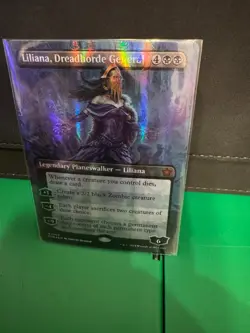 Liliana, Dreadhorde General (Borderless) (Mana Foil) Foundations Foil - Image 1