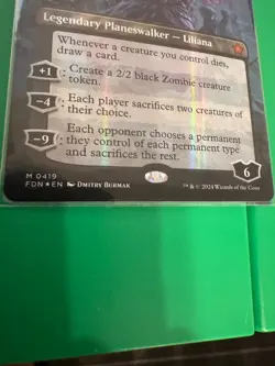 Liliana, Dreadhorde General (Borderless) (Mana Foil) Foundations Foil - Image 4