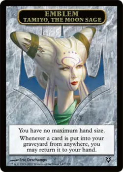 Emblem - Tamiyo, the Moon Sage Light Play, English Magic the Gathering MTG Avacy - Image 1