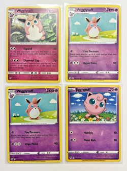 Pokemon TCG Lot Of 4 Jigglypuff Wigglytuff common basic stage 1 - Image 1